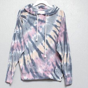 Lucky Brand pastel tie dye hoodie sweatshirt